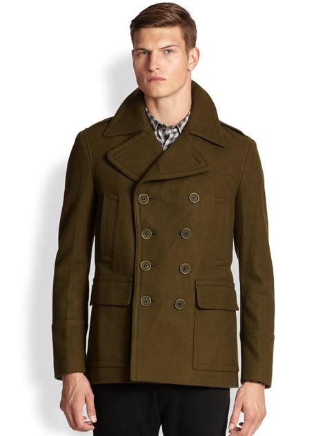 burberry peacoat mens